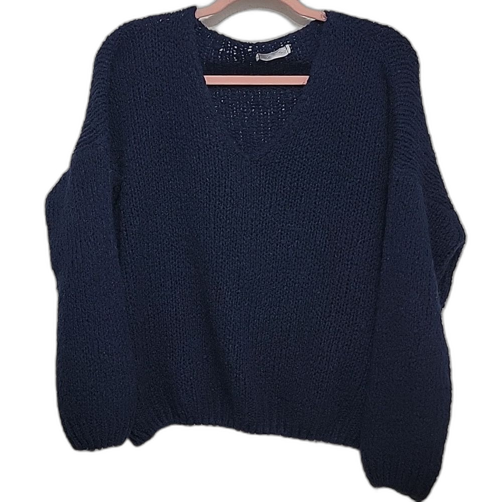 Navy Blue Women's Crew Neck Sweater